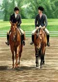 Jumper, Equine Art - Friends and Rivals
